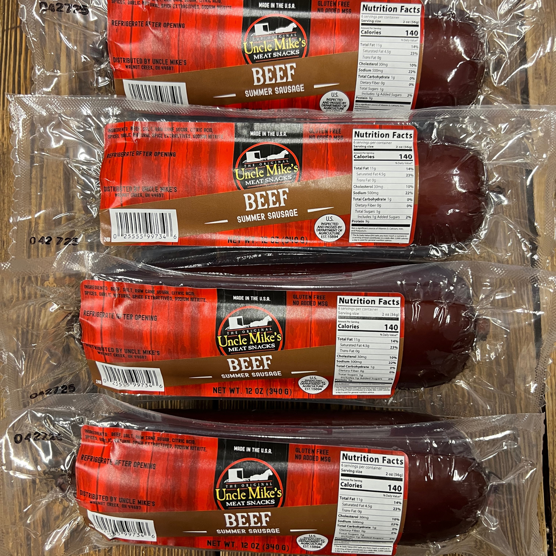 Uncle Mike's Beef Summer Sausage – 12oz