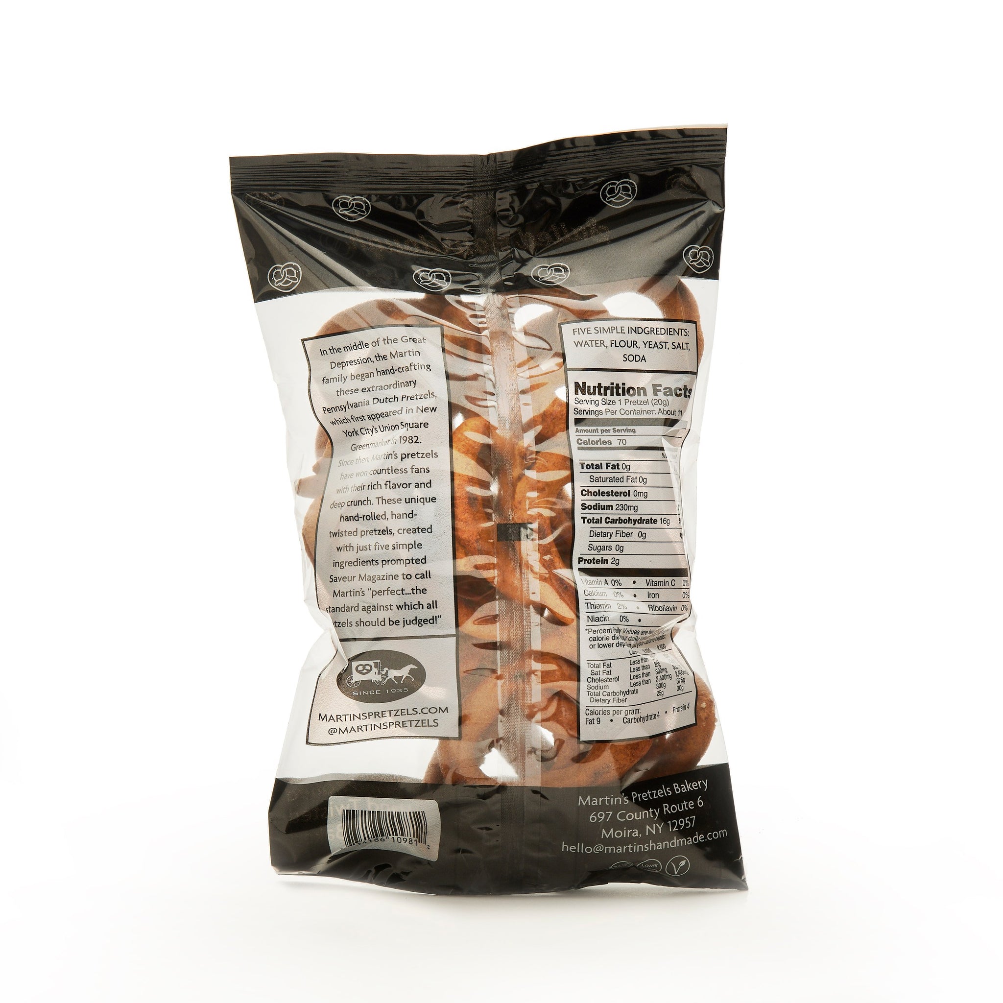 Our whole wheat pretzel is made with 100% whole wheat flour. – Martin's ...